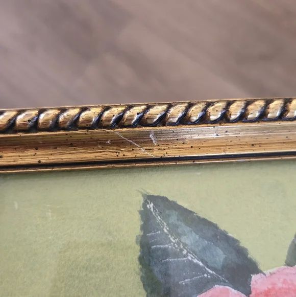 Vintage Watercolor Botanical Custom Framed Artwork Signed By Artist - Picture 11 of 11